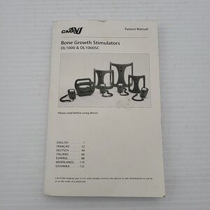 DJO CMF Bone Health Growth & Healing Device Manual